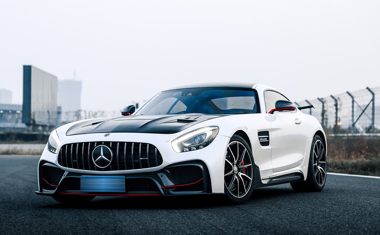 2017 - 2021 Mercedes Benz AMG GT GTS GTC IMP Performance Partial Carbon Fiber Front Bumper